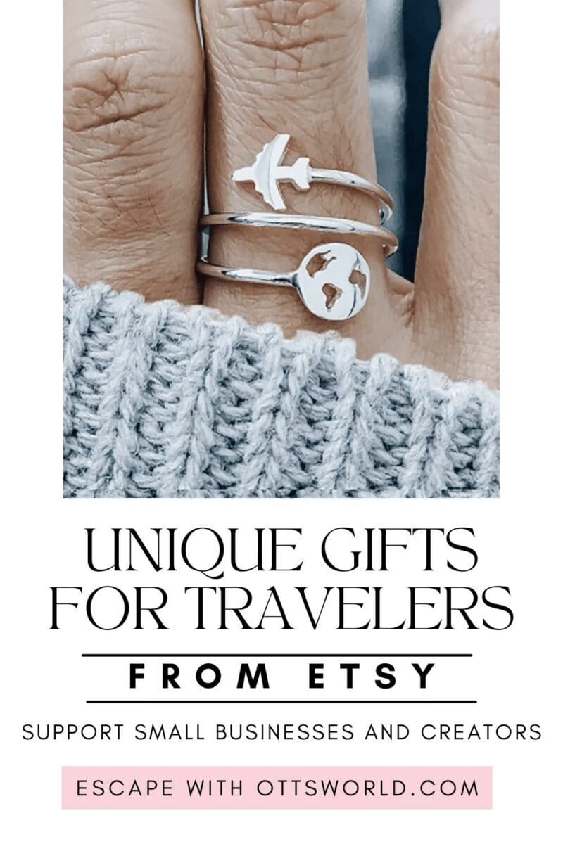 Unique gifts for travelers from Etsy
