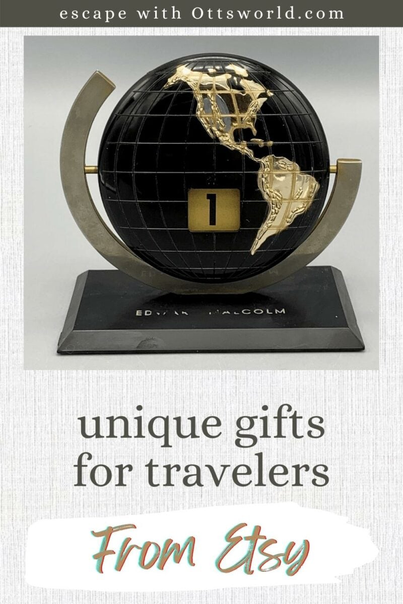Unique gifts for travelers from Etsy