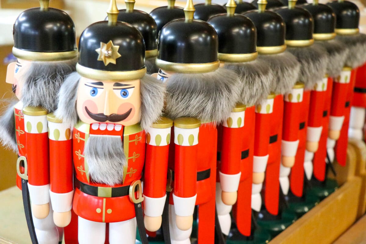 Nutcrackers lined up