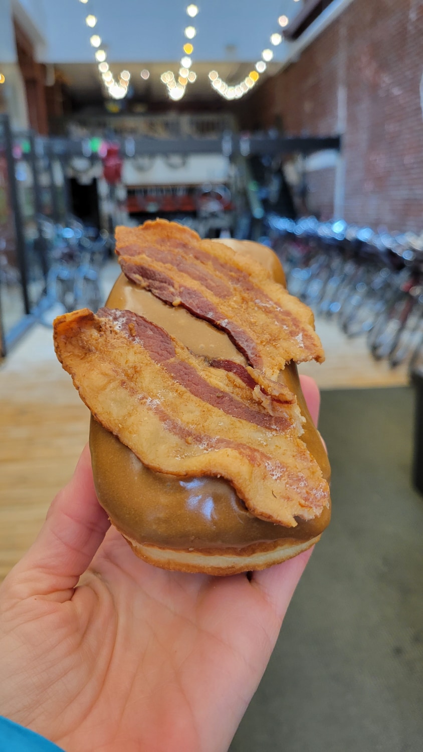 Portland voodoo donuts maple bacon