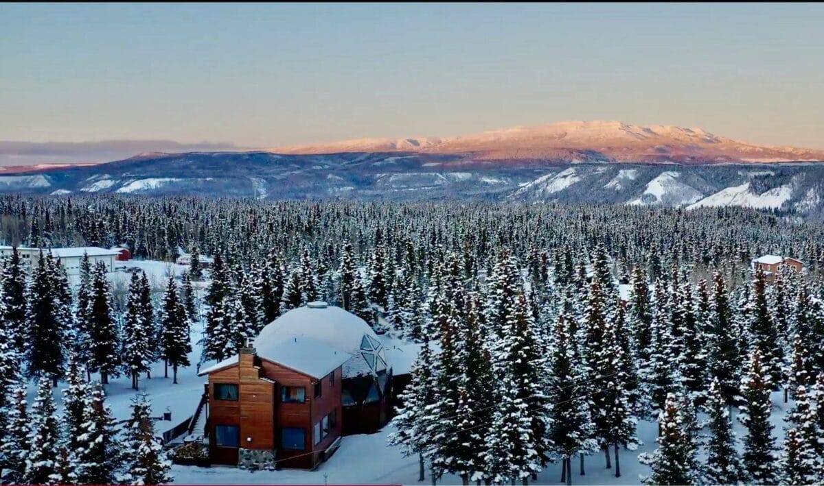 Denali dome home winter