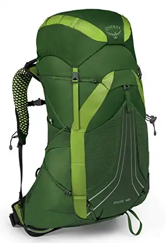 Osprey Packs Exos 48 Backpacking Pack, Tunnel Green, Small