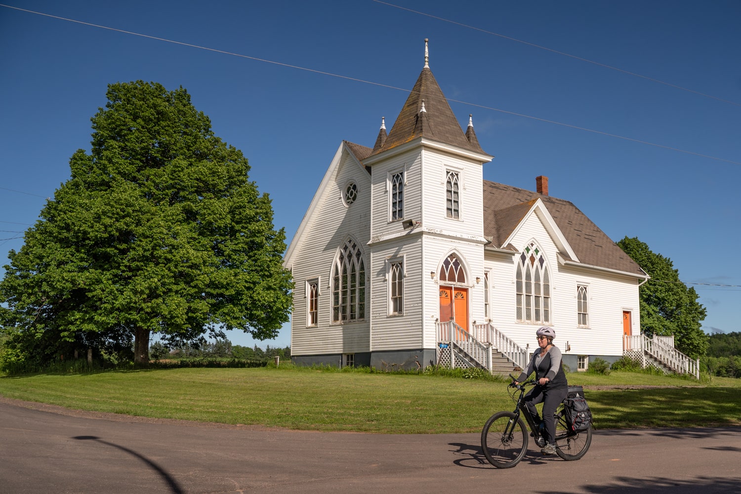 PEI church and bike