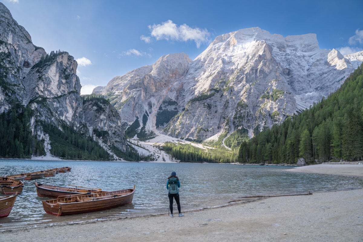 Brais Lake beginning alta via 1 hike