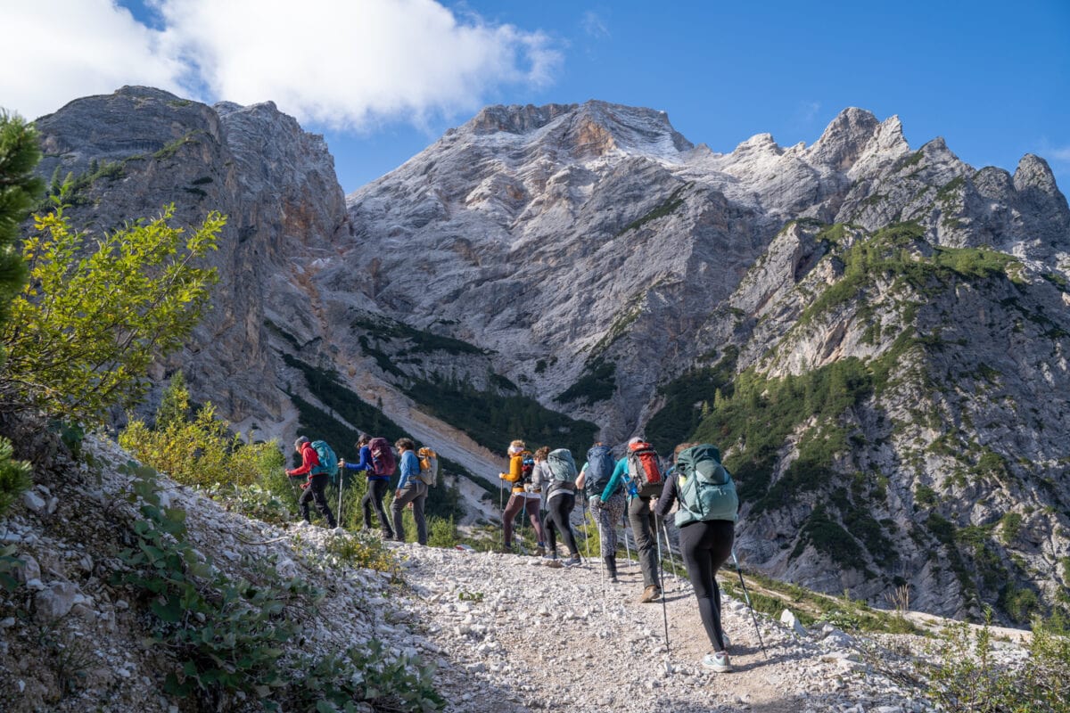 alta via 1 dolomites hike day 1