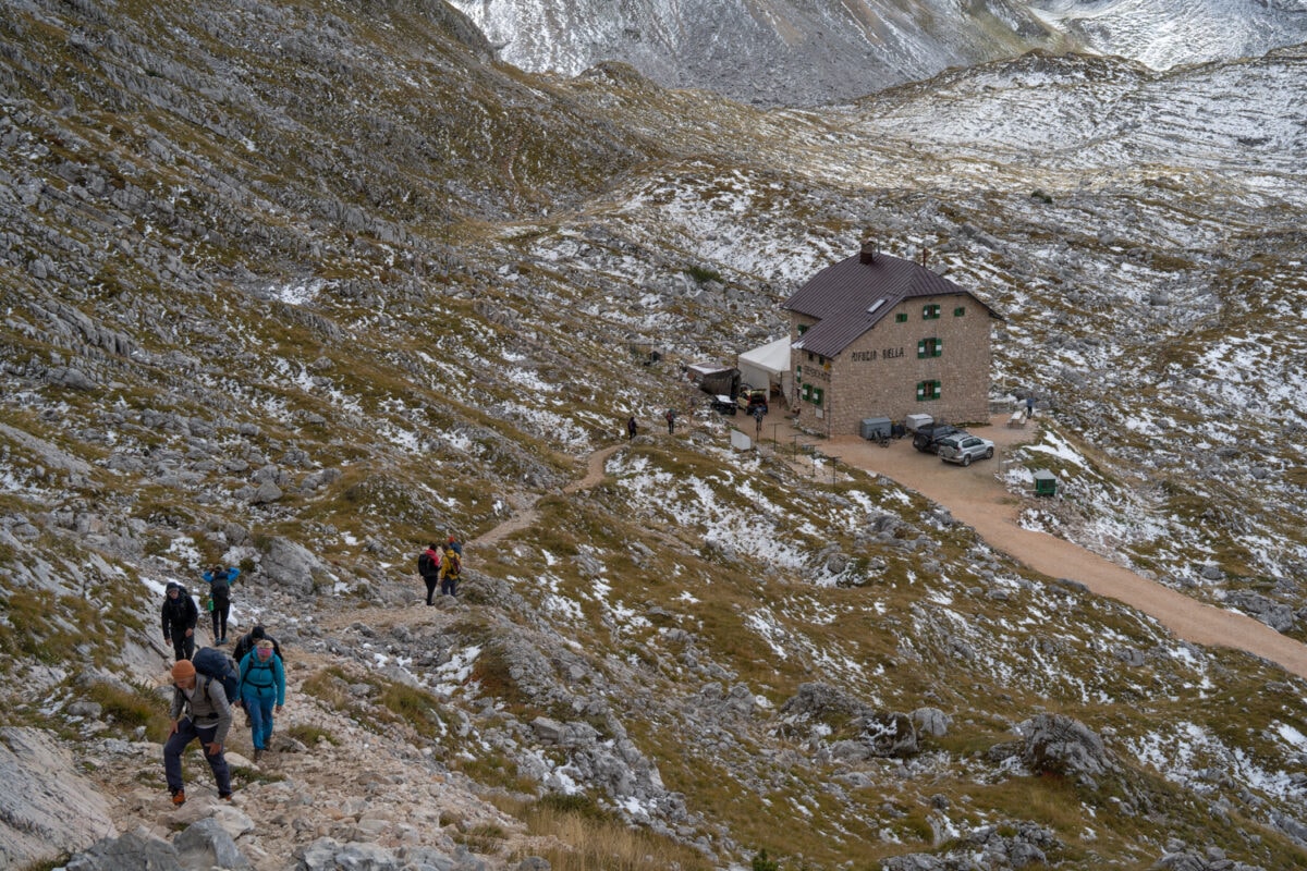 Lunch rifugio dolomites