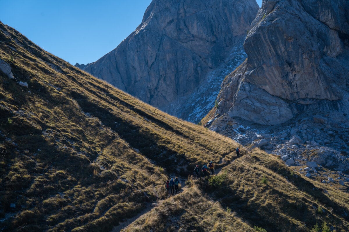 dolomites hiking alta via 1