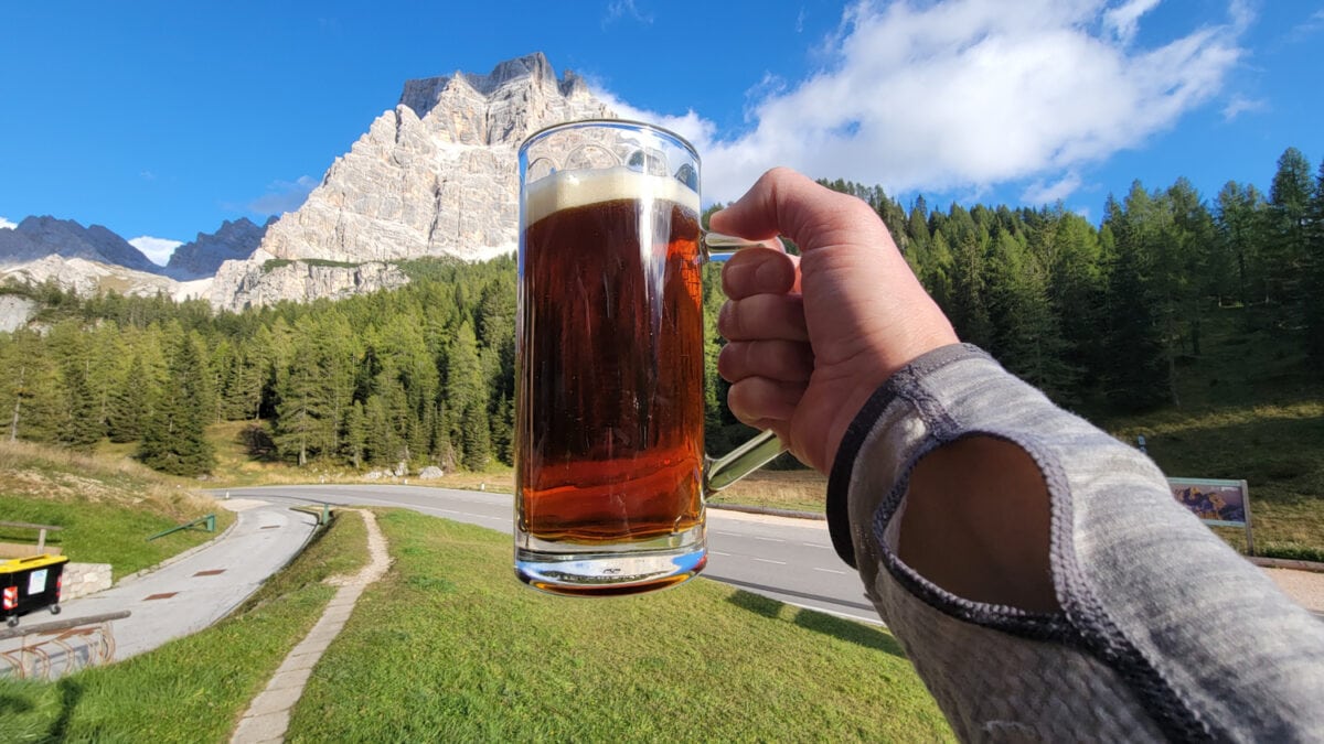 alta via 1 rifugio beer