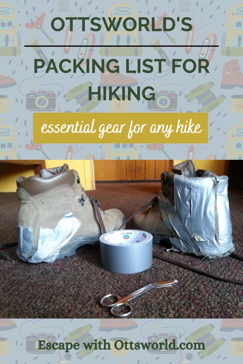 Ottsworld's Packing List for Hiking