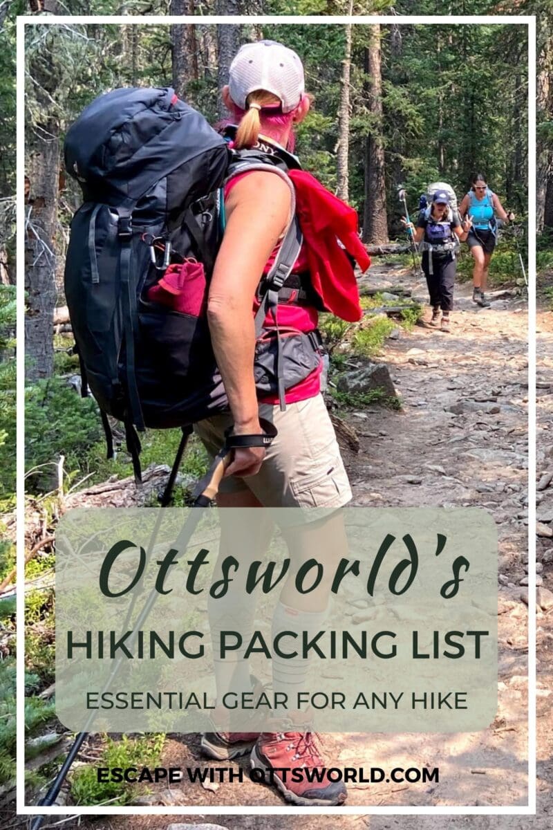Ottsworld's Packing List for Hiking