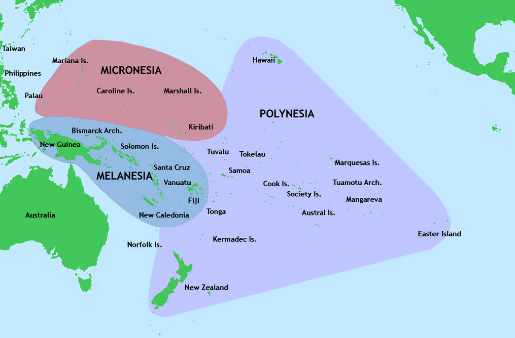 South Pacific Map Houk Island Cook Islands Yasawa Islands Fiji Islands