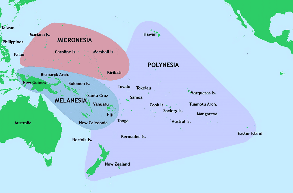 South Pacific Map