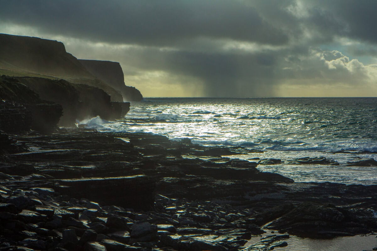 driving the wild atlantic way on a rainy day