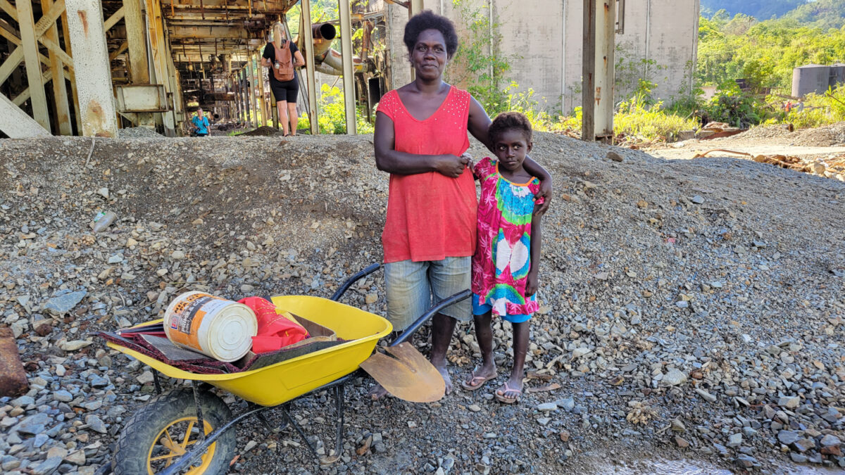 Locals mining in Bougainville