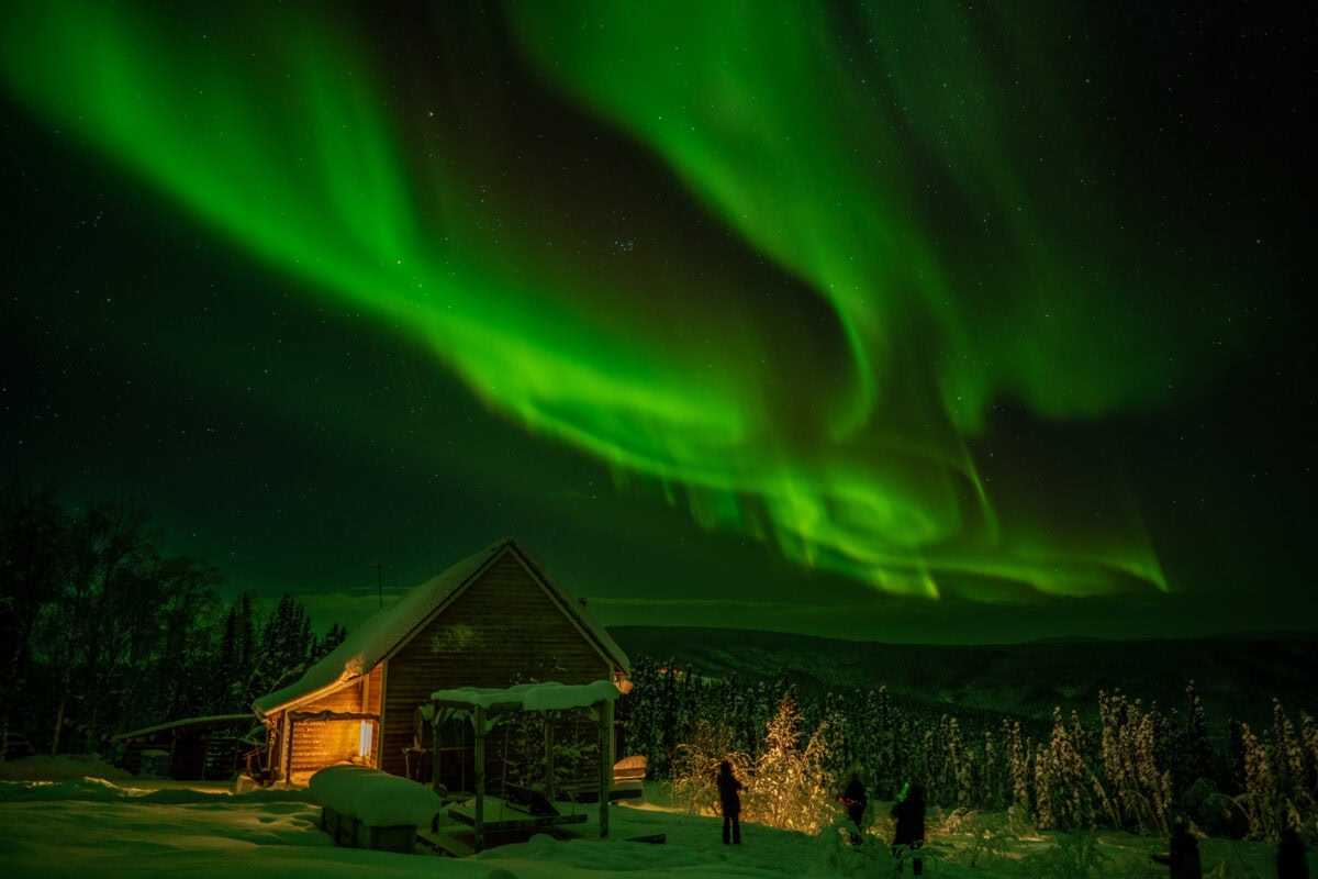 Fairbanks Sunrise Withstand Northern Lights