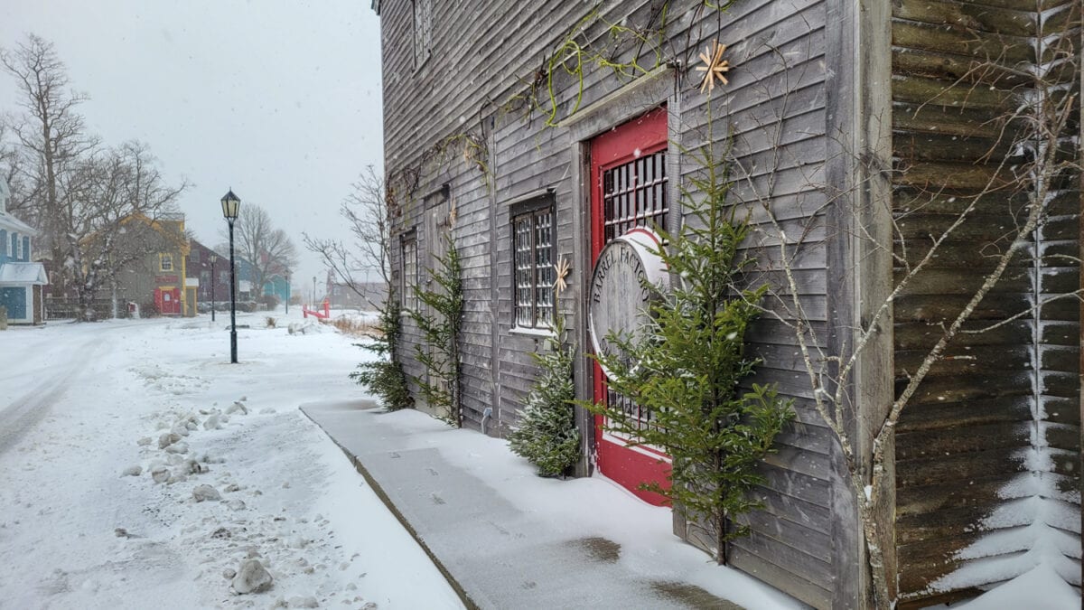 Shelburne Dock Street winter nova scotia