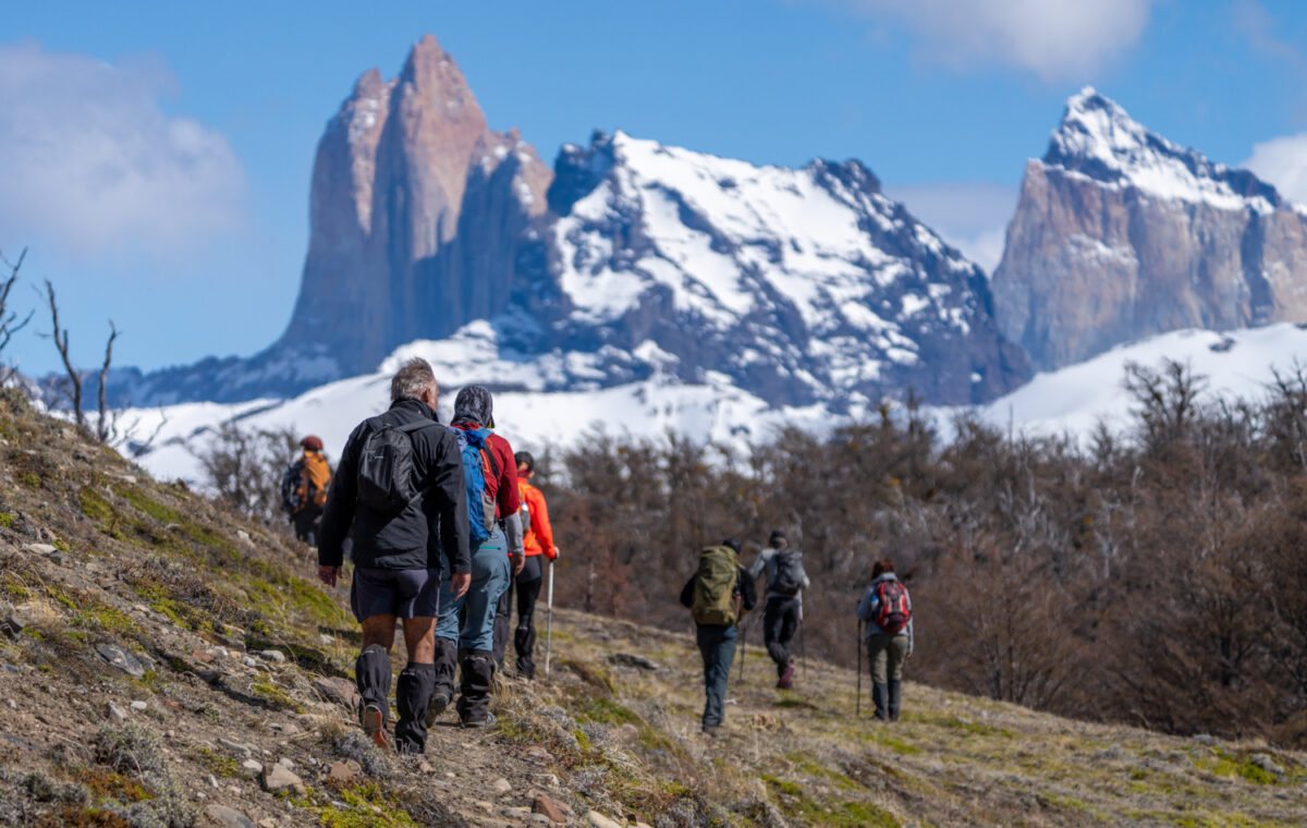 hiking in torres del paine