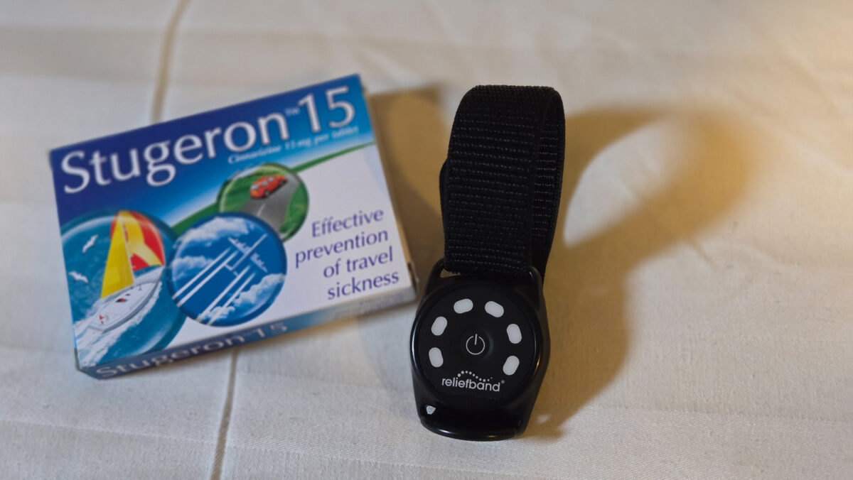 sea sickness remedy reliefband and stugeron