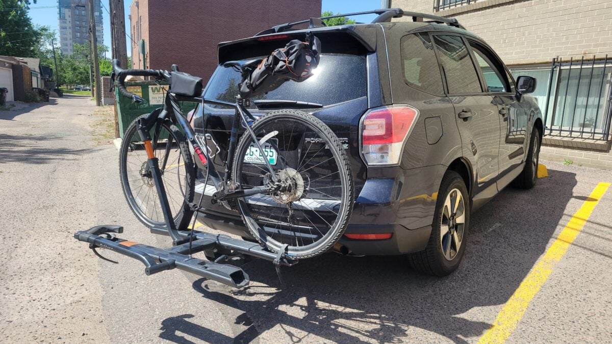 kuat bike rack on Subaru